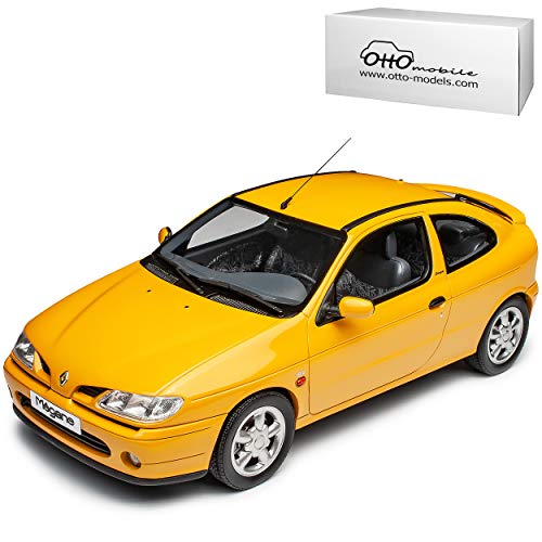 Renautl Megane I Coupe Gelb 2.0 16V 1. Generation 1995-2003 Nr 343 1/18 Otto Modell Auto mit individiuellem Wunschkennzeichen von Otto Mobile