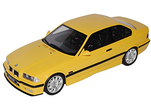 B-M-W 3er E36 Coupe M3 Gelb 1990-2000 Nr 666 1/18 Otto Modell Auto mit individiuellem Wunschkennzeichen von Ottomobile B-M-W