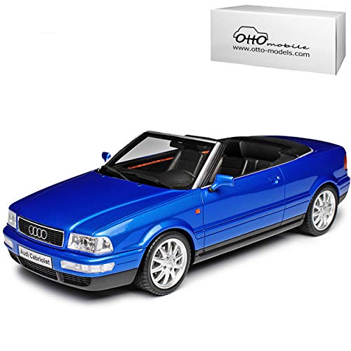 Otto Mobile A-U-D-I 80 B4 Cabrio Kingfisher Blau 1991-1995 Nr 825 1/18 Modell Auto mit individiuellem Wunschkennzeichen von Otto Mobile