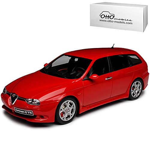 Otto Mobile Alfa Romeo 156 SW Sportwagon Kombi Rot 1997-2007 Nr 746 1/18 Modell Auto mit individiuellem Wunschkennzeichen von Otto Mobile