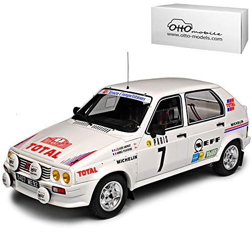 Otto Mobile Citroen Visa 1000 Pistes Gruppe B 1985 Monte Carlo Andruet Rally Nr 306 1/18 Modell Auto mit individiuellem Wunschkennzeichen von Otto Mobile