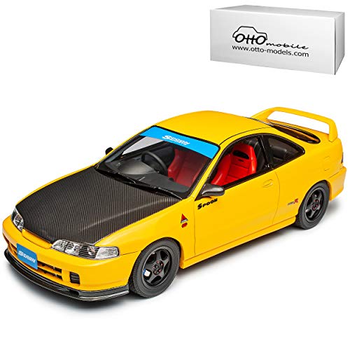 Hon-da Integra Type-R Mugen DC2 Coupe Spoon Gelb 3. Generation 1993-2001 Nr 792 1/18 Otto Modell Auto von Otto Mobile