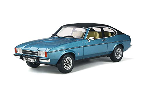 Ottomobile kompatibel mit Ford Capri Mk2 1974 hellblau metallic Modellauto 1:18 von Otto Mobile