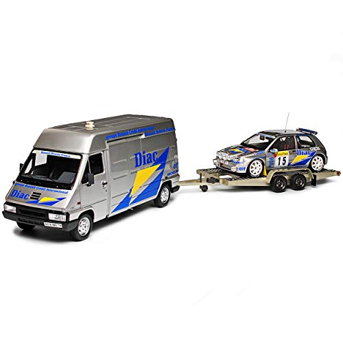 Renautl Master Clio Williams Rally Set mit Trailer Rallye Monte Carlo Nr 289B 1/18 Otto Modell Auto von Otto Mobile