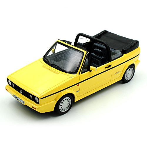 Volkwagen Golf I Gelb Young Line Cabrio Gelb 1979-1993 Nr 693 1/18 Otto Modell Auto mit individiuellem Wunschkennzeichen von Otto Mobile