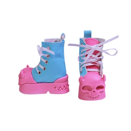 Oueneifs Halloween Teufel Schuhe für 1/4 Slim UNA BJD Doll Hohe Stiefel Schuhe WX4-299 (Rosa) von Oueneifs