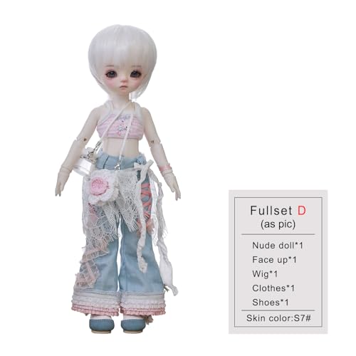 Oueneifs Sapphire 1/6 BJD Puppe mit rosa Cool Sommer Tragen Geburtstagsgeschenk Harz Spielzeug für 15+ Jahre alt von Oueneifs