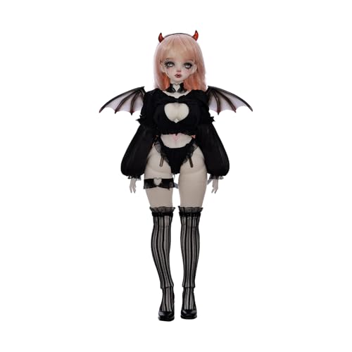 Oueneifs Satanibjd 1/4 Bjd Puppe Halloween Hexe Dämon Stil Dunkler Party Ball Gelenkpuppen Harz Spielzeug von Oueneifs