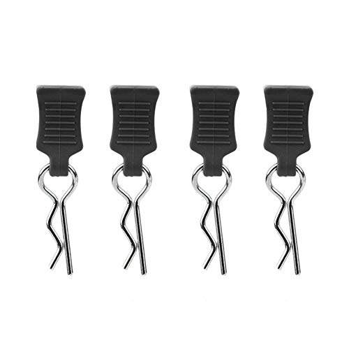 Oumefar 4PCS RC Body Shell Clip Pin Set, RC Car Body Clips Pins Accessor für 1/8 1/10 1/12 RC Auto(Schwarz) von Oumefar