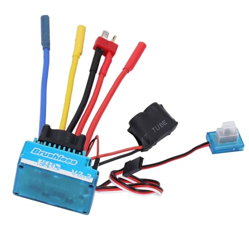 Oumefar 60A RC Bürstenloser Motor, 60A ESC Männlicher T-Stromanschluss BEC 5,8V/3A für 1/10 RC Car von Oumefar