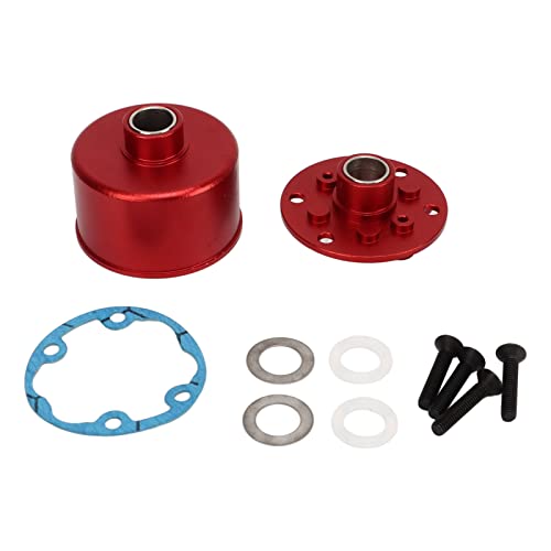 Oumefar Diff Case Set, Metall Diff Case, Aluminium Differential Diff Case, Geeignet für ARRMA 3S 4S 1/10 RC Car von Oumefar