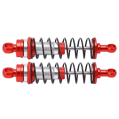 Oumefar Metallische Stoßdämpfer vorne und hinten zur Reduzierung von Vibrationen, passend für Latrax Teton 1/18 RC Auto (Rot) von Oumefar