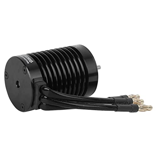 Oumefar RC-Car-Motoren, 4-poliger F540 Wasserdichter Induktiver Bürstenloser Motor CNC-Ersatz-Upgrade-Zubehörteile für 1/10 RC-Car Schwarz 3300KV (4370KV) von Oumefar