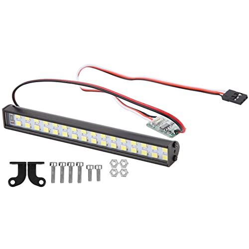 Oumefar RC LED Lichtleiste, 32 Stück Lampenperlen RC Auto Dachlampe RC Crawler Universal LED Lichtleiste Zubehör Länge 100 Mm RC Zubehör von Oumefar