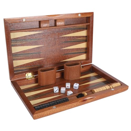 Schachbrett-Set, Stilvolles, Langlebiges, Professionelles, Handgefertigtes Schachbrettspiel-Set aus Holz, Tragbar, Klassisch, mit Koffer für Erwachsene von Oumefar