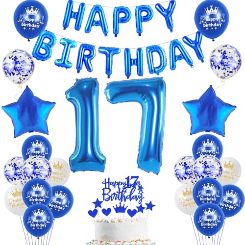 17 Jahr Geburtstagsdeko Junge, Luftballon 17. Geburtstag Blau, 17 Geburtstag Dekoration Blau, 17 Jahr Dekoration Blau, 17. Geburtstag Deko für Mädchen Jungen, Geburtstag Deko Junge 17 Jahr … 17 Jahr Geburtstagsdeko Junge, Luftballon 17. Geburtstag Blau, 17 Geburtstag Dekoration Blau, 17 Jahr Dekoration Blau, 17. Geburtstag Deko für Mädchen Jungen, Geburtstag Deko Junge 17 Jahr … von Oumezon