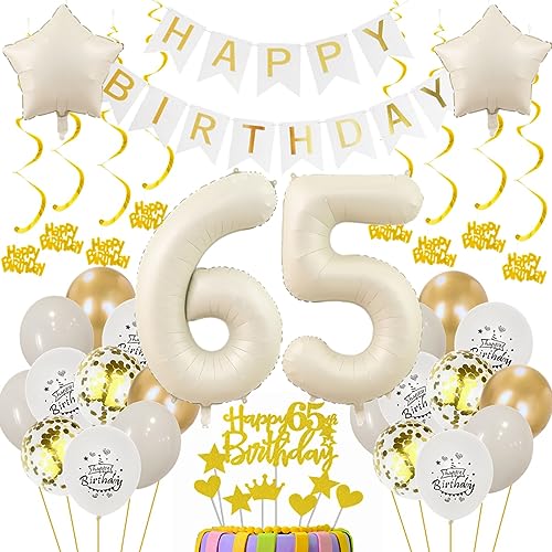 65 Geburtstag Deko Frauen 65. Geburtstagsdeko Beige Gold Ballon 65 Geburtstag Deko Männer Beige 65 Luftballon Geburtstagsdeko Frauen Mann 65 Jahr Geburtstagdeko Beige Luftballon 65. Geburtstag von Oumezon