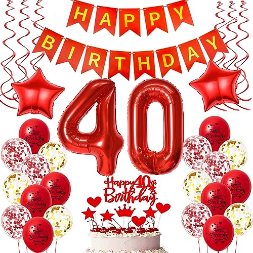 Deko 40. Geburtstag frauen Rot,Geburtstagsdeko 40 jahre frauen Luftballons 40 Geburtstag dekoration Rot,Folienballon 40 Geburtstag deko frauen Rot Tortendeko 40 Geburtstag frau deko rot Deko 40. Geburtstag frauen Rot,Geburtstagsdeko 40 jahre frauen Luftballons 40 Geburtstag dekoration Rot,Folienballon 40 Geburtstag deko frauen Rot Tortendeko 40 Geburtstag frau deko rot von Oumezon