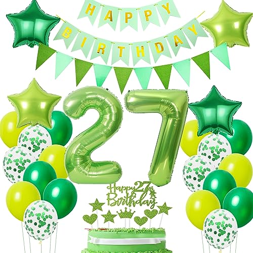 Luftballons 27. Geburtstag Grün Dekoration, ballon 27 Geburtstag Mann deko Grün Tortendeko 27 Jahre Mann Geburtstagsdeko 27 Geburtstag Mann Frauen deko Grün Deko 27. Geburtstag Männer Grün Ballons Luftballons 27. Geburtstag Grün Dekoration, ballon 27 Geburtstag Mann deko Grün Tortendeko 27 Jahre Mann Geburtstagsdeko 27 Geburtstag Mann Frauen deko Grün Deko 27. Geburtstag Männer Grün Ballons von Oumezon