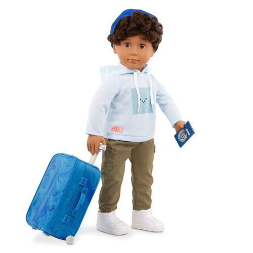 Our Generation – 18-inch Boy Doll – Lifelike Hazel Eyes & Curly Brown Hair – Rolling Luggage & Travel Accessories – Pretend Play – Toys for Kids Ages 3 Years & Older – Milo Our Generation – 18-inch Boy Doll – Lifelike Hazel Eyes & Curly Brown Hair – Rolling Luggage & Travel Accessories – Pretend Play – Toys for Kids Ages 3 Years & Older – Milo von Our Generation