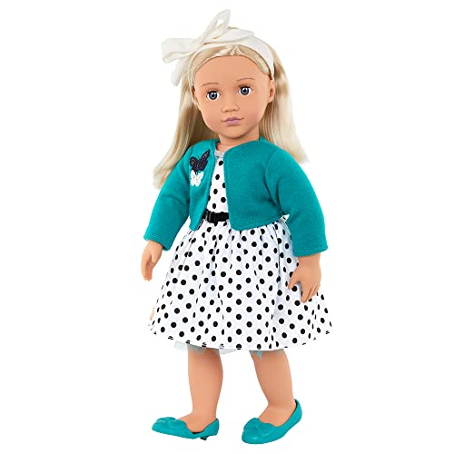 Our Generation – 46 cm Puppe – Blondes Haar & blaue Augen – Retro-Kleid Puppenkleidung – Rollenspiel – Spielzeug für Kinder ab 3 Jahren – Ruby Our Generation – 46 cm Puppe – Blondes Haar & blaue Augen – Retro-Kleid Puppenkleidung – Rollenspiel – Spielzeug für Kinder ab 3 Jahren – Ruby von Our Generation