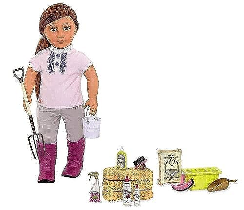 Our Generation – 46 cm Puppenzubehör – Stall-Set – Pflege-Tools – Pferd Spielzeug – Spielzeug für Kinder ab 3 Jahren – Pferdepflege Set Our Generation – 46 cm Puppenzubehör – Stall-Set – Pflege-Tools – Pferd Spielzeug – Spielzeug für Kinder ab 3 Jahren – Pferdepflege Set von Our Generation