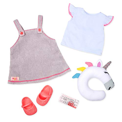 Our Generation BD30385Z Unicornio Puppen Outfit Einhorn Express, Bunt, M von Our Generation