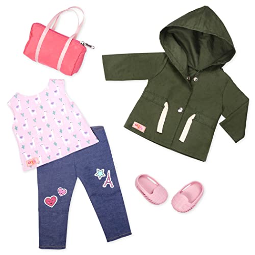 Our Generation BD30419Z Puppen Outfit Auf Reisen mit Lamaprint, Bunt, for A 18 inch / 46 cm Doll von Our Generation