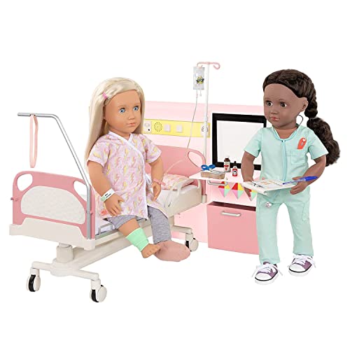 Our Generation BD35111Z Get Well Krankenzimmer - Krankenhaus, Spielset, Zubehör für Puppen, Spielhaus, Puppenhaus – Kinder Spielzeug ab 3 Jahre - 45464 HCM Kinzel von Our Generation