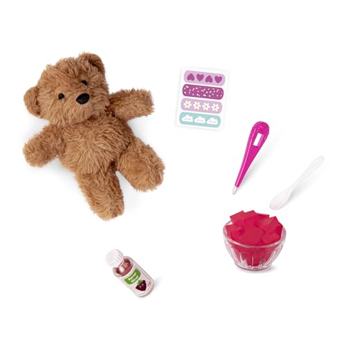 Our Generation – Teddybär-Set – Kuscheltier Spielzeug – Stickerbogen – 46 cm Puppenzubehör – Spielzeug für Kinder ab 3 Jahren – Gute Besserung Set mit Teddy von Our Generation