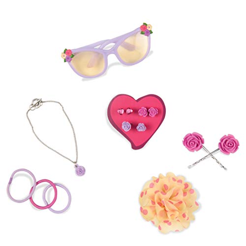 Our Generation - Blumen Accessoires Set mit Sonnenbrille, Mehrfarbig, BD37310D von Our Generation