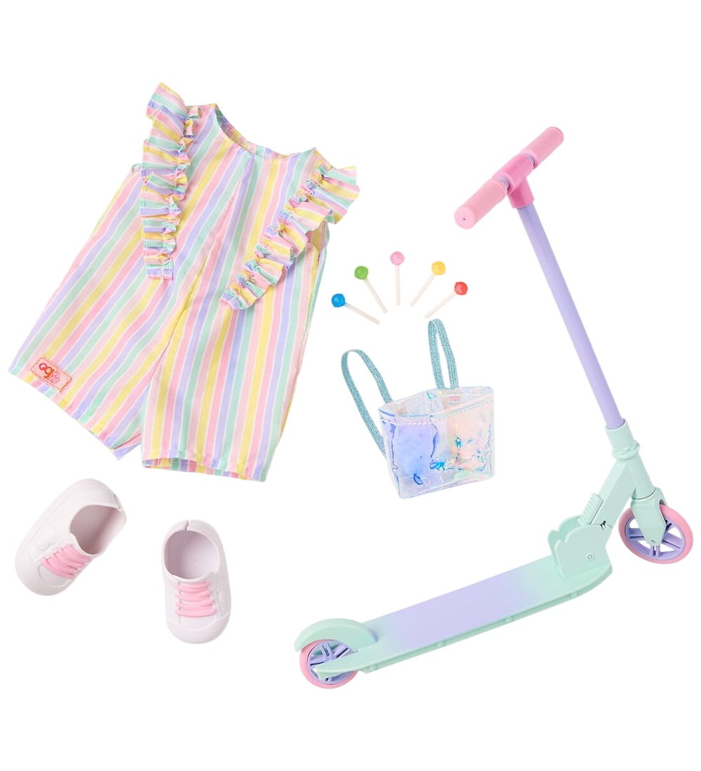 Our Generation Deluxe Puppenkleidung - Regenbogen Tretroller - Our Generation - One Size - Puppenkleidung Our Generation Deluxe Puppenkleidung - Regenbogen Tretroller - Our Generation - One Size - Puppenkleidung von Our Generation