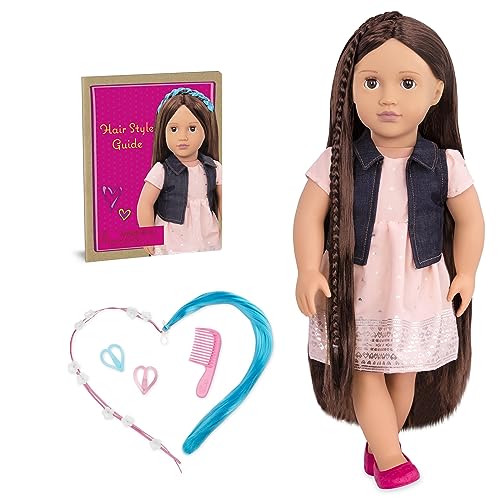 Our Generation – 46 cm große Puppe – braune Augen und brünettes Haar – Haarstyling-Accessoires – Fantasiespiel – Spielzeug für Kinder ab 3 Jahren – Kaelyn von Our Generation