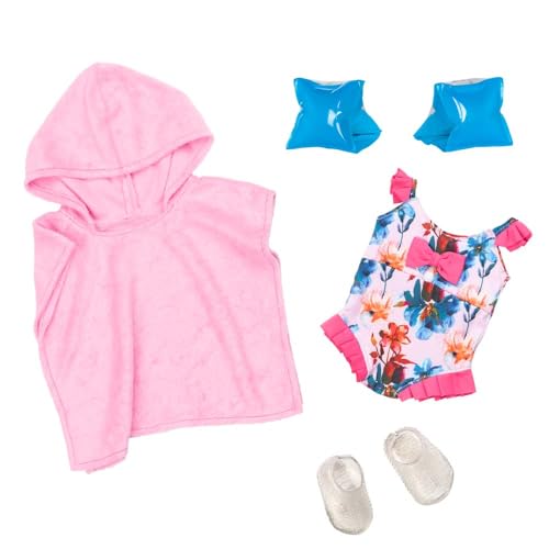 Our Generation | Oufit Puppe 46 cm Seaside Blossom Badeanzug mit Strandcape | von Our Generation