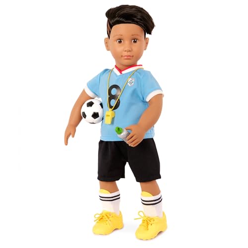 Our Generation – Posable 18-inch Boy Doll – Lifelike Brown Eyes & Zigzag Haircut Line Design – Soccer Uniform & Accessories – Pretend Play – Toys for Kids Ages 3 Years Old & Up – Mateo Our Generation – Posable 18-inch Boy Doll – Lifelike Brown Eyes & Zigzag Haircut Line Design – Soccer Uniform & Accessories – Pretend Play – Toys for Kids Ages 3 Years Old & Up – Mateo von Our Generation
