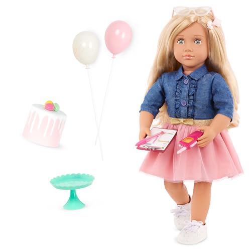 Our Generation – Posable 18-inch Doll – Blonde Hair & Green Eyes – Birthday Cake & Party Accessories – Pretend Play – Toys for Kids Ages 3 & Up – Emily Our Generation – Posable 18-inch Doll – Blonde Hair & Green Eyes – Birthday Cake & Party Accessories – Pretend Play – Toys for Kids Ages 3 & Up – Emily von Our Generation
