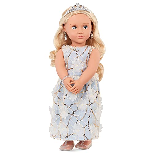 Our Generation Puppe Ellory 46cm | BD31346 | Mit Diadem, Ohrringen, Armband & geblümtem Kleid | Hübsche Blaue Schlafaugen & langem Blondem Haar | Empfohlen ab 3 Jahren, Blond Our Generation Puppe Ellory 46cm | BD31346 | Mit Diadem, Ohrringen, Armband & geblümtem Kleid | Hübsche Blaue Schlafaugen & langem Blondem Haar | Empfohlen ab 3 Jahren, Blond von Our Generation