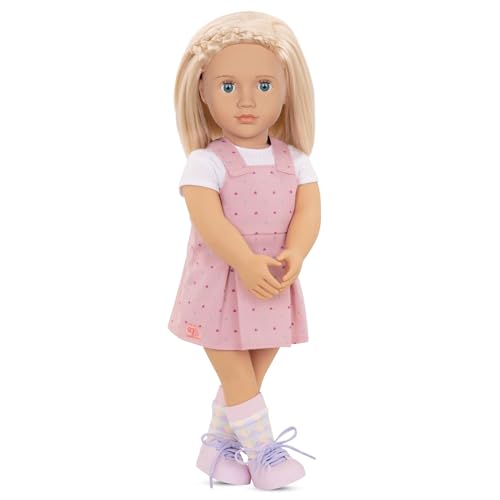 Our Generation - Puppe Naty mit rosa Overall-Kleid 46cm von Our Generation