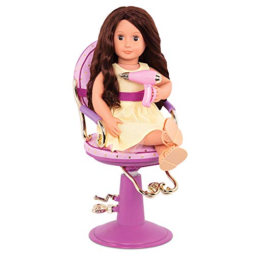 Our Generation – Sitting Pretty Friseurstuhl für 46 cm Puppen – höhenverstellbar mit Gurt & Zubehör – Puppenmöbel für kreatives Rollenspiel Our Generation – Sitting Pretty Friseurstuhl für 46 cm Puppen – höhenverstellbar mit Gurt & Zubehör – Puppenmöbel für kreatives Rollenspiel von Our Generation
