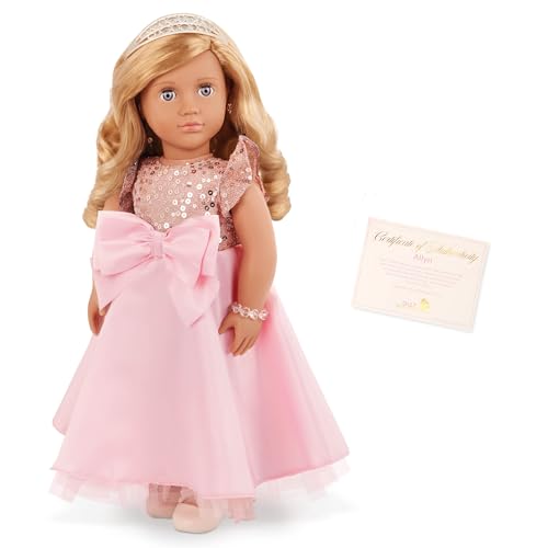 Our Generation – Special Edition 30th Anniversary Sammlerpuppe – einzigartige Violette Augen und Blondes Haar – festliches rosa Kleid und Schmuckzubehör – Spielzeug für Kinder ab 3 Jahren – Allyn von Our Generation