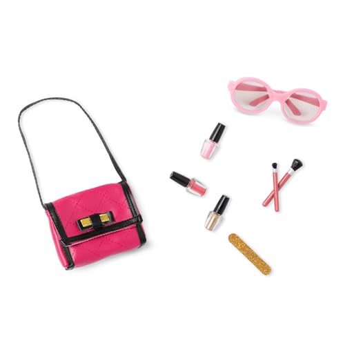 Our Generation – Schmink-Set – Handtasche & Sonnenbrille – Puppenzubehör, 46 cm – Fantasiespiel – Spielzeug für Kinder ab 3 Jahren – Oh La La Glam Set von Our Generation