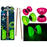 Diabolo mit 2 Holzstäben Glow in the Dark Diabolo mit 2 Holzstäben Glow in the Dark von Out Of The Blue
