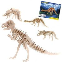 Dino-Holzpuzzle 12 × 30 cm, 1 Stk., cooles 3D Puzzle für Ihre Dinoparty von Out of the blue KG