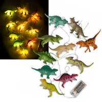 Dinosaurier-Lichterkette mit 10 LEDs, ca. 1,7m von Out of the blue KG