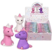 Großpack Einhorn Radierer, 24er Pack, 3D Einhornfiguren zum Puzzeln von Out of the blue KG