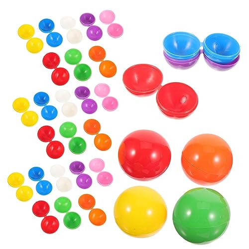 Outanaya 40 STK Aktivität Lotteriebälle Kaugummiautomatenkapseln Partykugel-Spielbälle mit Spielzeug Sphäre Partybälle plastikball kunststoffball Kugelbälle für das Spiel Partyspielbälle von Outanaya