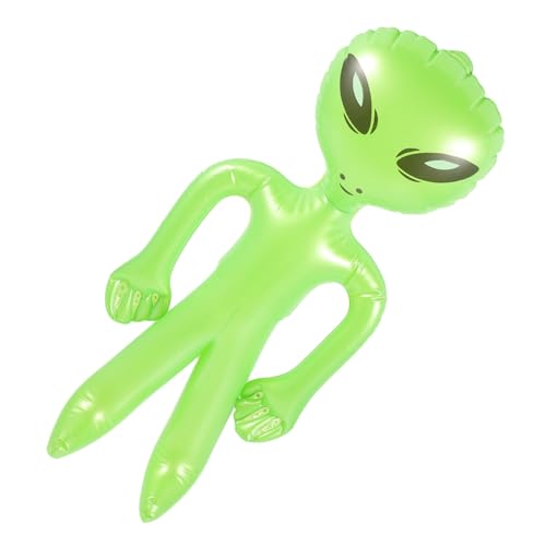 Outanaya PVC，，，90cm aufblasbarer grüner Alien außerirdischer Ballon PVC aufblasbares Alien-Spielzeug PVC-Alien-Prop für Geburtstagsfeiern Alienförmige Puppe PVC-Puppe von Outanaya