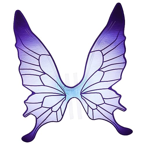 Outanaya lila Schmetterlingsflügel feeflügeln Butterfly Costume Butterfly Wings Kostümflügel Schmetterlingsumhang Schmetterlingsflügelschal Feenflügel für Mädchen elf Partyzubehör Vlies von Outanaya