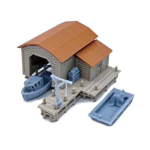 Outland Models Eisenbahnlandschaft Bootshaus-Set mit Boot und Pier 1:220 Z Outland Models Eisenbahnlandschaft Bootshaus-Set mit Boot und Pier 1:220 Z von Outland Models