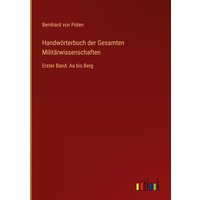 Handwörterbuch der Gesamten Militärwissenschaften von Outlook